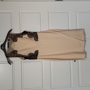 Tan midi dress, KK